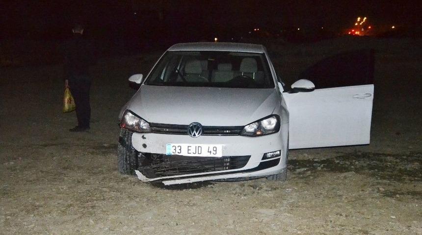 &Ccedil;alışma Yapılan Yola Giren Otomobil Setten U&ccedil;tu: 1 Yaralı