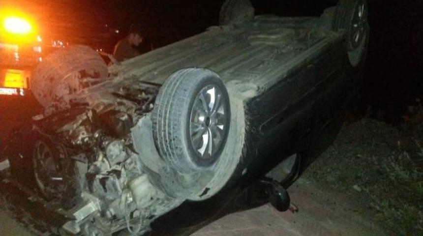 Manisa&rsquo;da Otomobil Takla Attı: 1 Yaralı