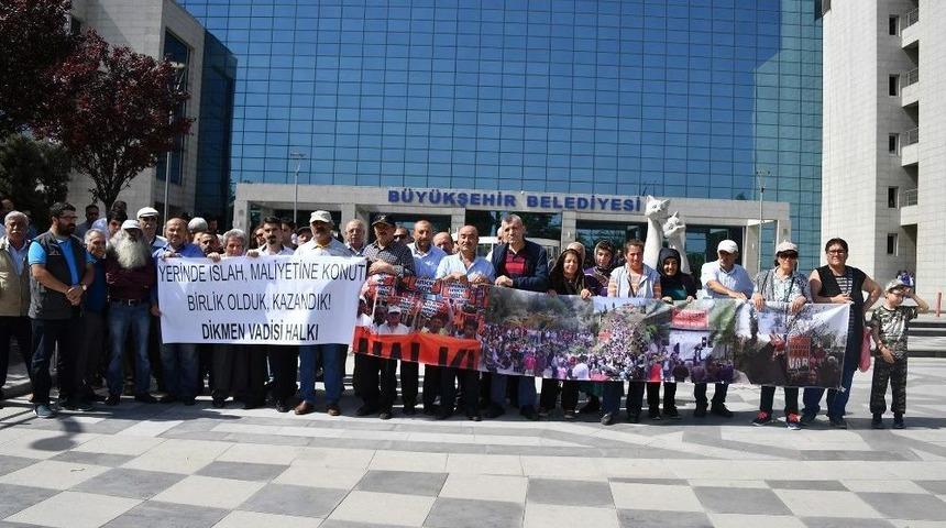 Dikmen Vadisi Sakinlerinden Başkan Tuna’ya Teşekkür