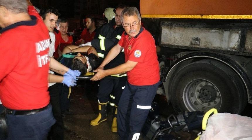 Otomobil Su Tankerine &Ccedil;arptı: 1 &Ouml;l&uuml;