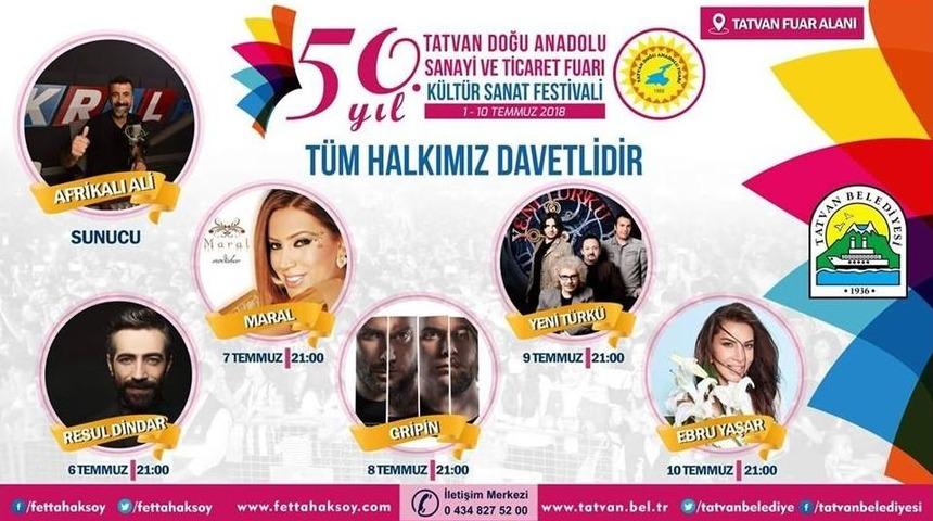 Ünlü Sanatçılardan Tatvan Fuarına Davet