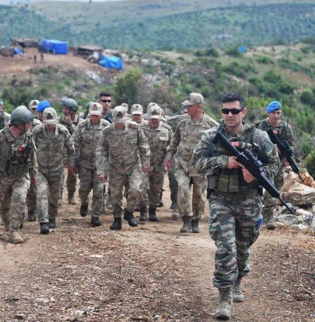 Jandarma Genel Komutanı Çetin, Afrin’de İncelemelerde Bulundu