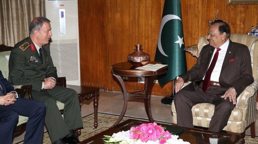 Orgeneral Akar, Pakistan Cumhurbaşkanı Hussain İle Görüştü