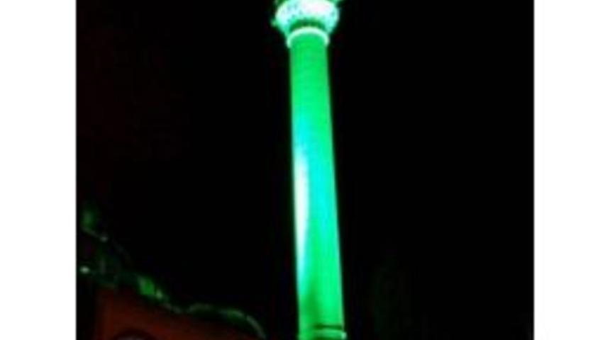 Bayırk&ouml;y Beldesi Cami Minaresi Aydınlatma &Ccedil;alışmaları Sona Erdi