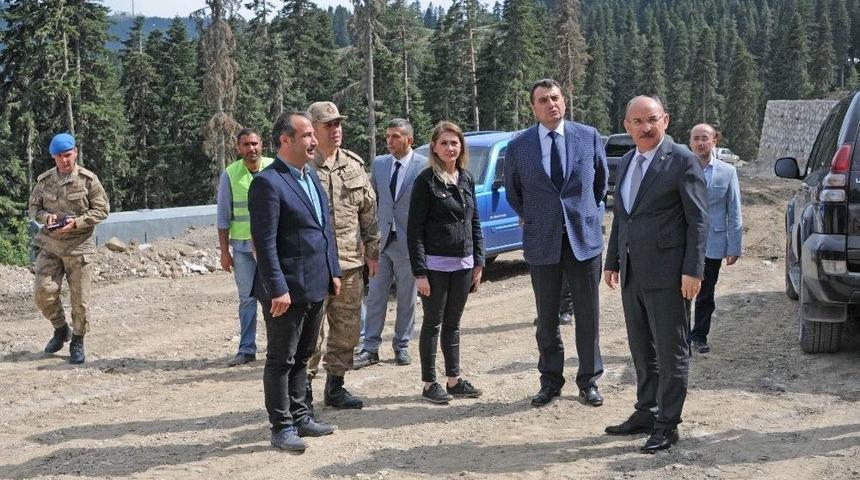 Ilgaz Yurduntepe Mekanik Kayak Tesisleri Yolunda &Ccedil;alışmalar Başladı