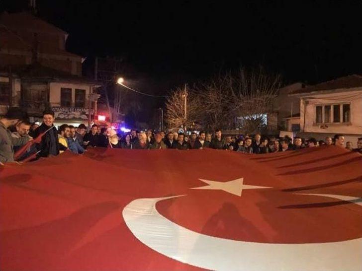 Afrin’e Düzenlenen Operasyona Destek Yürüyüşü Yapıldı G4