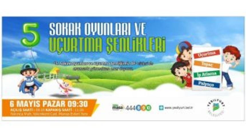 Yeşilyurt Belediyesi&rsquo;nden Sokak Oyunları Ve U&ccedil;urtma Şenliği
