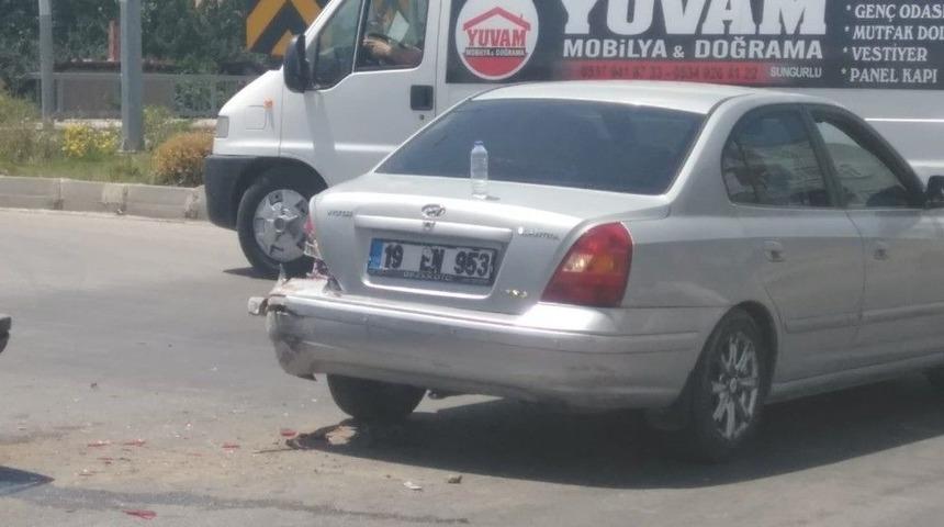 Sungurlu&rsquo;da Trafik Kazası: 2 Yaralı