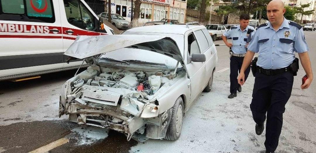 G&ouml;rdes&rsquo;te Kaza Yapan Ara&ccedil; Alev Aldı