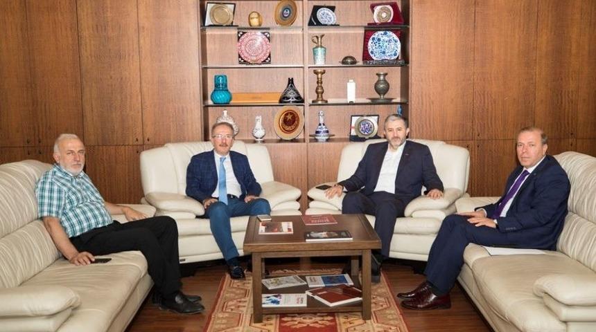 Rekt&ouml;r Uzun, M&uuml;siad Başkanı Kaan&rsquo;ı Ziyaret Etti