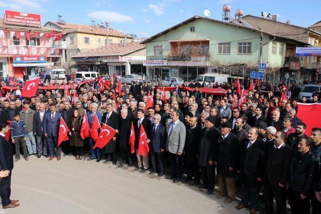 Binlerce Vatandaş Afrin Operasyonuna Destek İçin Yürüdü