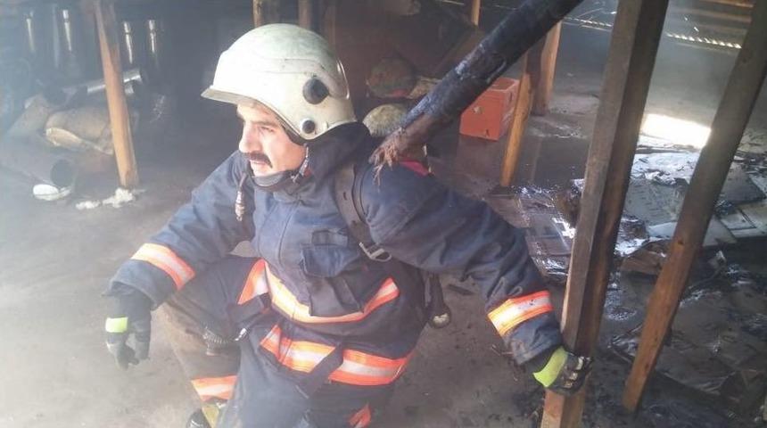 Elazığ’da Çatı Yangını