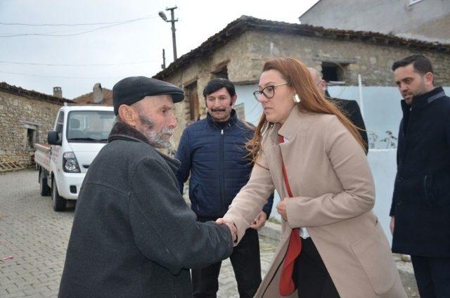 Başkan Karadağ’dan Evi Yanan Muhtara Geçmiş Olsun Ziyareti