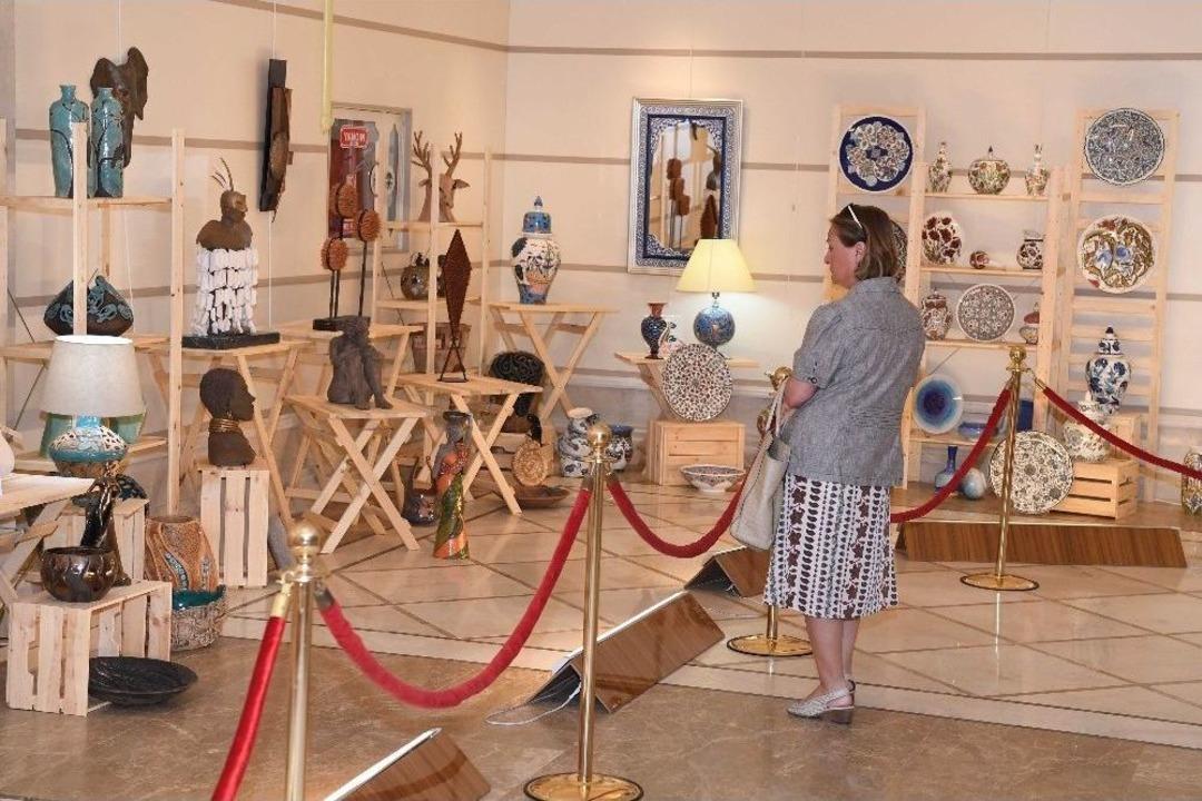 Belmek Kursiyerlerinin El Emeği G&ouml;z Nuru Eserleri Beğeniye Sunuldu