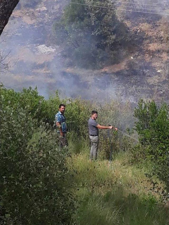 Antalya’da Dünyaca Ünlü Şelalenin Yakınında Çıkan Orman Yangını Söndürüldü