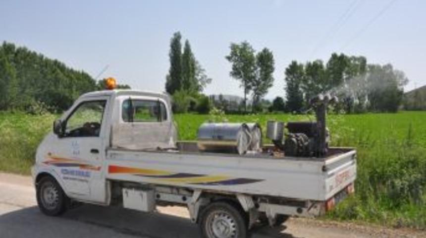 Zile Belediyesinden Haşereyle M&uuml;cadele &Ccedil;alışması