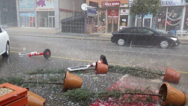 Meteorolojinin Uyardığı Mardin’de Dolu Yağdı