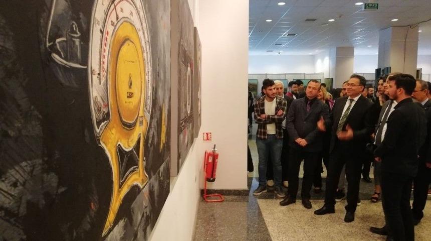 &Uuml;niversite &Ouml;ğrencilerinden Yıl Sonu Sergisi