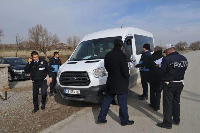 Kulu&rsquo;da &Ouml;ğrenci Servis Ara&ccedil;larına Denetim 1