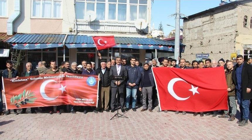 &Ccedil;emişgezek&rsquo;te Zeytin Dalı Harekatına Destek