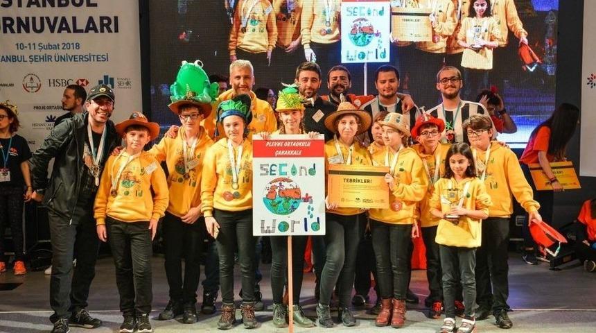 Plevne Orta Okulu Robotik Takımı Dereceye Girdi