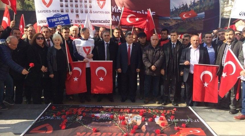 Sivil Memurlar, Merasim Sokak Şehitlerini Andı