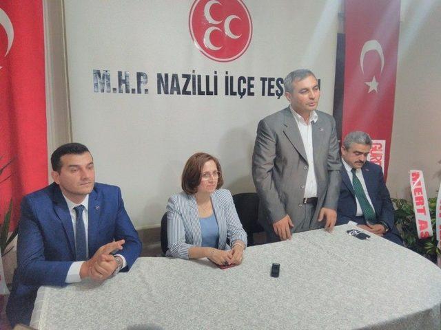 Mhp Nazilli’nin Yeni Yönetimi Tanıtıldı