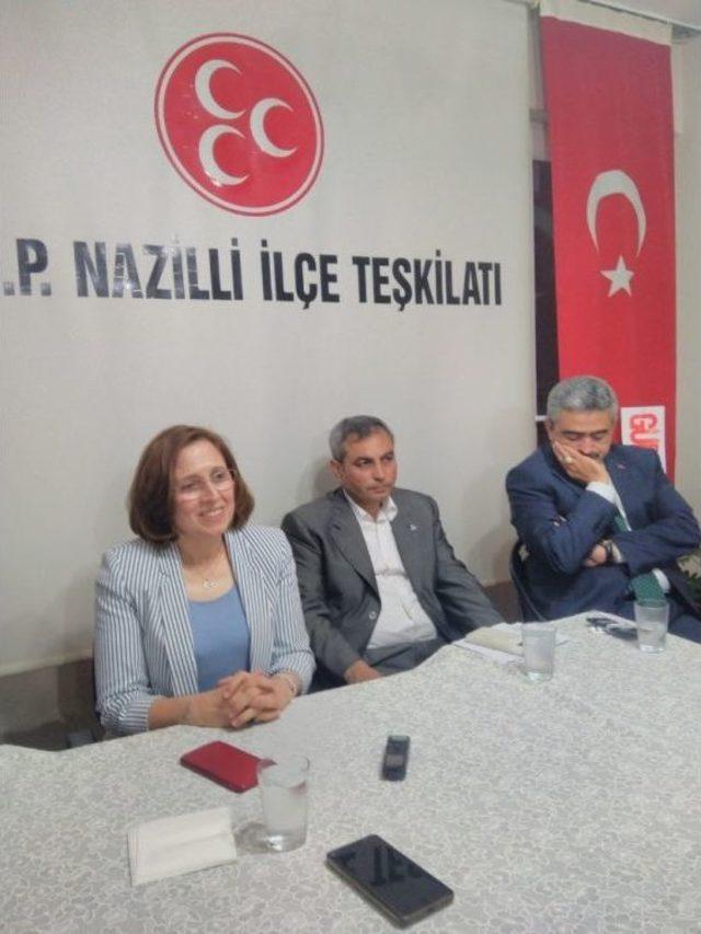 Mhp Nazilli’nin Yeni Yönetimi Tanıtıldı