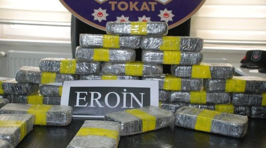 Tokat’ta 17 Kilogram Eroin Ele Geçirildi