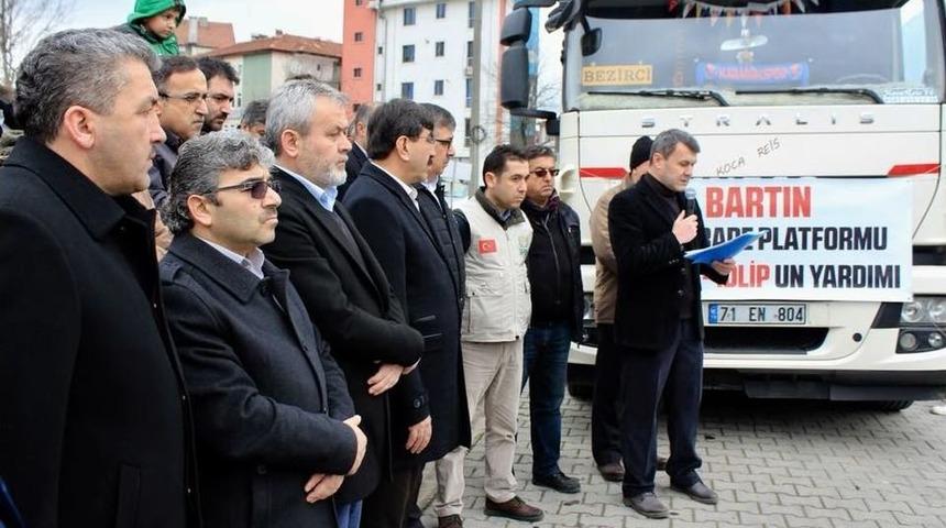 Bartın&rsquo;dan Suriye Halkına 1 Ton Un Yardımı Yola &Ccedil;ıktı