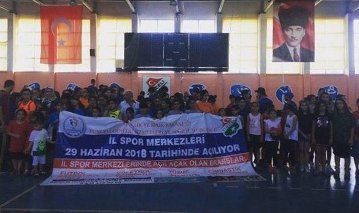 Tunceli’de Yaz Spor Okulları Açıldı
