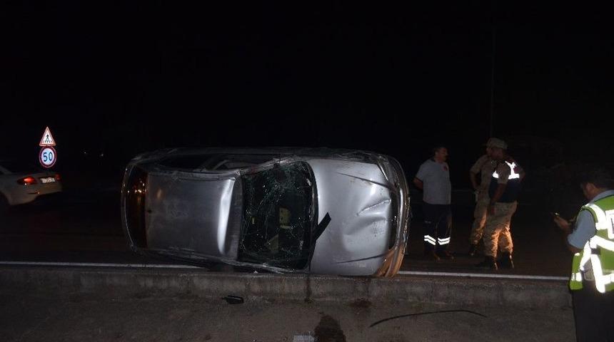Direksiyon Hakimiyeti Kaybolan Otomobil Takla Attı, Sürücü Hayatını Kaybetti