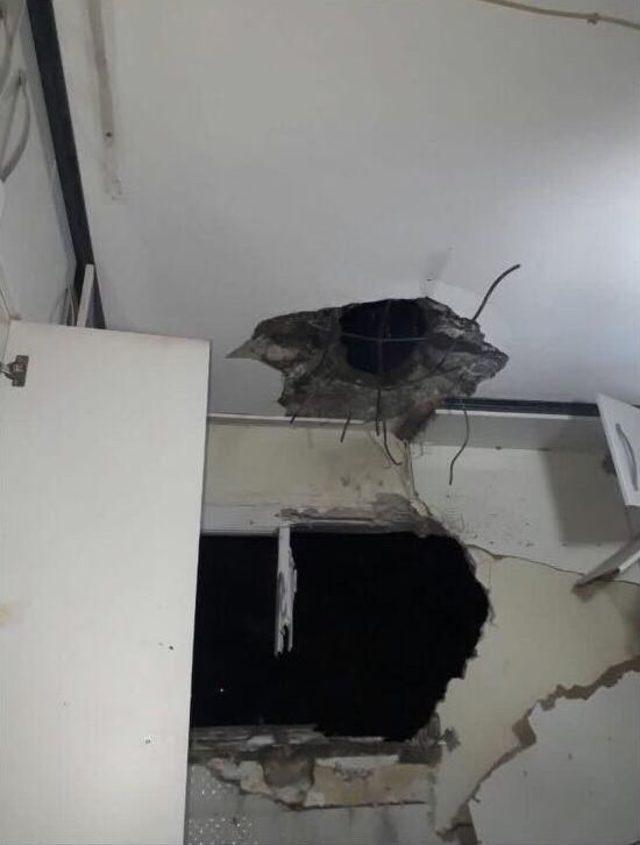 Suriye&rsquo;den Atılan Roket Evin Tavanını Delip Pencereden Bah&ccedil;eye D&uuml;şt&uuml; 2