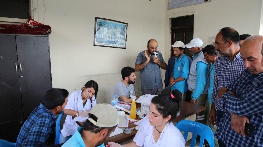 İş&ccedil;ilere &Ouml;nce Sağlık Taraması Ardından İlk Yardım Eğitimi