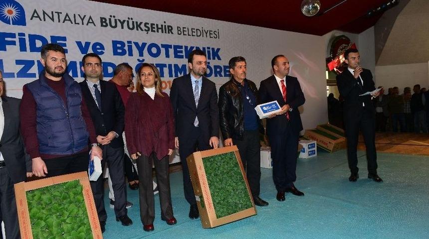 Hortumda Zarar G&ouml;ren &Uuml;reticilere Fide Ve Biyoteknik Malzeme Yardımı