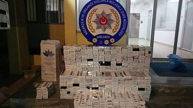 Şanlıurfa’da 700 Litre Kaçak Akaryakıt Ve 27 Bin Paket Kaçak Sigara Ele Geçirildi