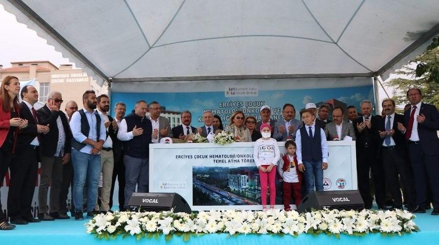 Erciyes Çocuk Hematoloji Onkoloji Ve Kemik İliği Nakli Hastanesi’nin Temeli Bakan Özhaseki’nin Katılımıyla Atıldı