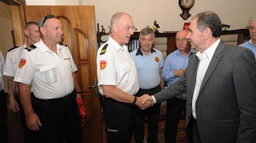 Hollandalı İtfaiyeciler Samsun&rsquo;da