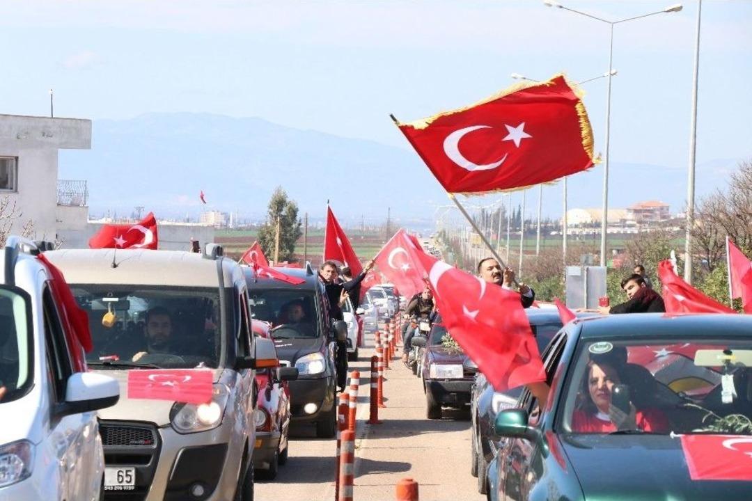 300 Ara&ccedil;lık Konvoy Afrin Harekatına Destek Verdi