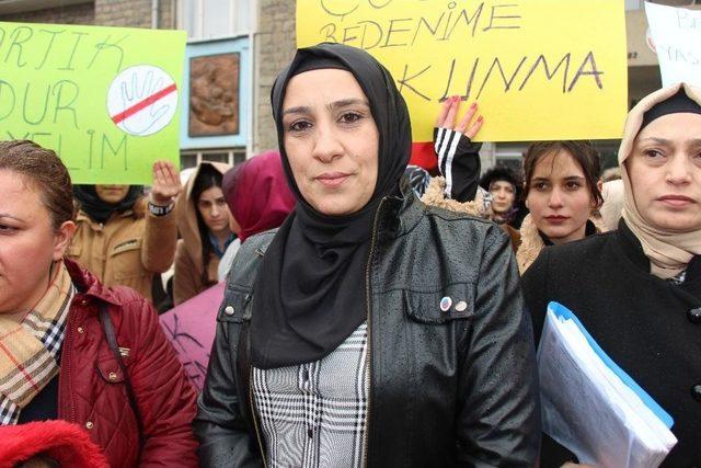 Elazığlı Kadınlardan İstismar Olaylarına Tepki 1