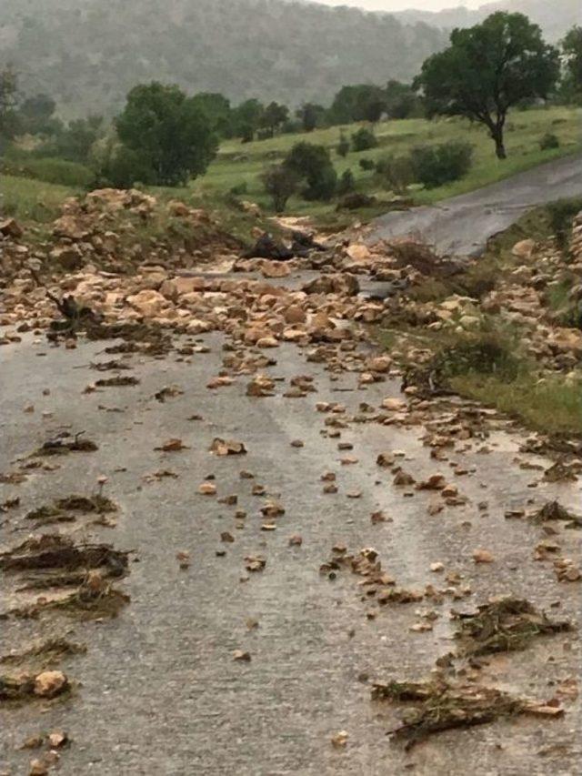 Gercüş’te Şiddetli Yağış Ekinlere Zarar Verdi