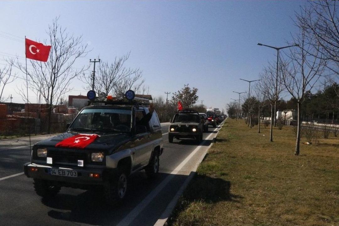 &lsquo;offroad&rsquo;culardan Mehmet&ccedil;iğe Destek Konvoyu