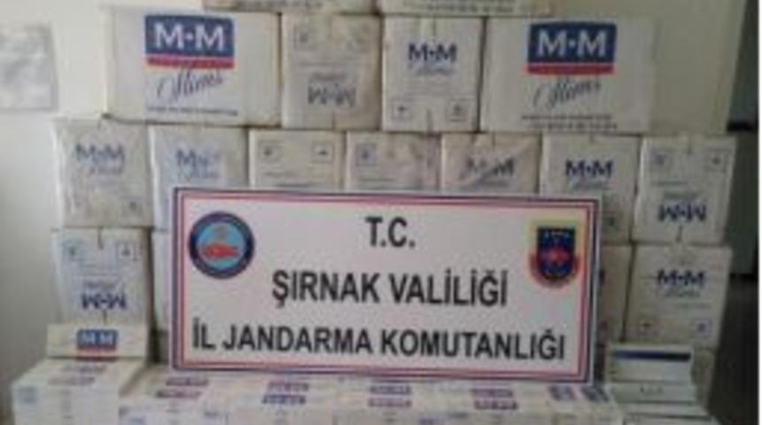 Şırnak&rsquo;ta 6 Bin 860 Paket Ka&ccedil;ak Sigara Ele Ge&ccedil;irildi