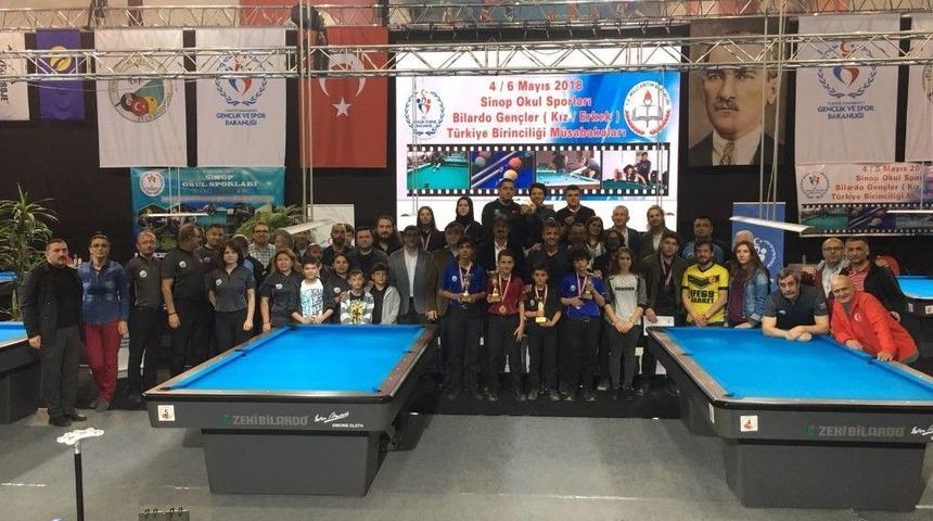 Sinop&rsquo;ta Bilardo Gen&ccedil;ler T&uuml;rkiye Şampiyonası