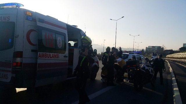 (özel) Şehitler Köprüsü Yolunda Polisi Alarma Geçiren Olay 1