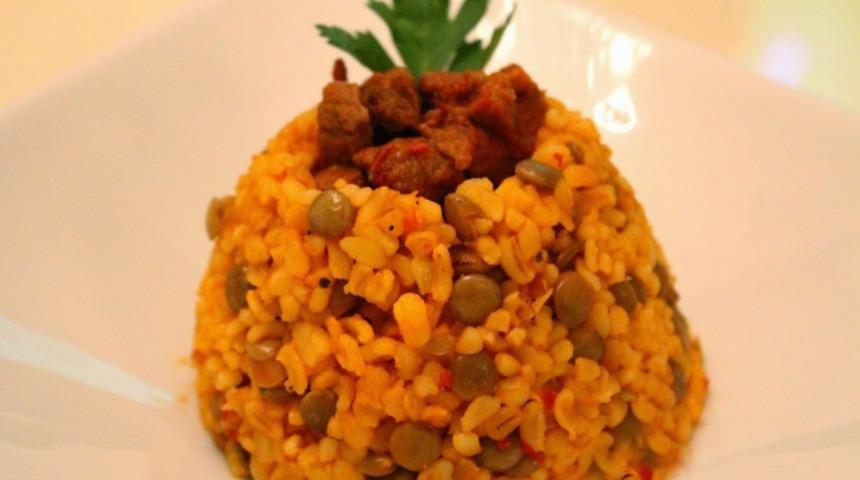 Yeşil Mercimekli Bulgur Pilavı