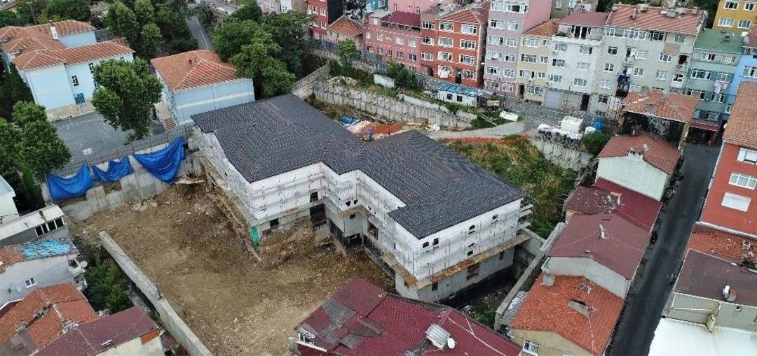 (&ouml;zel) K&uuml;llerinden Doğan Kasımpaşa Mevlevihane&rsquo;de Son Durum Havadan G&ouml;r&uuml;nt&uuml;lendi