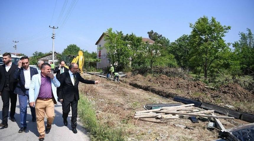 Başkan &Uuml;z&uuml;lmez &Ccedil;alışmaları Yerinde İnceledi