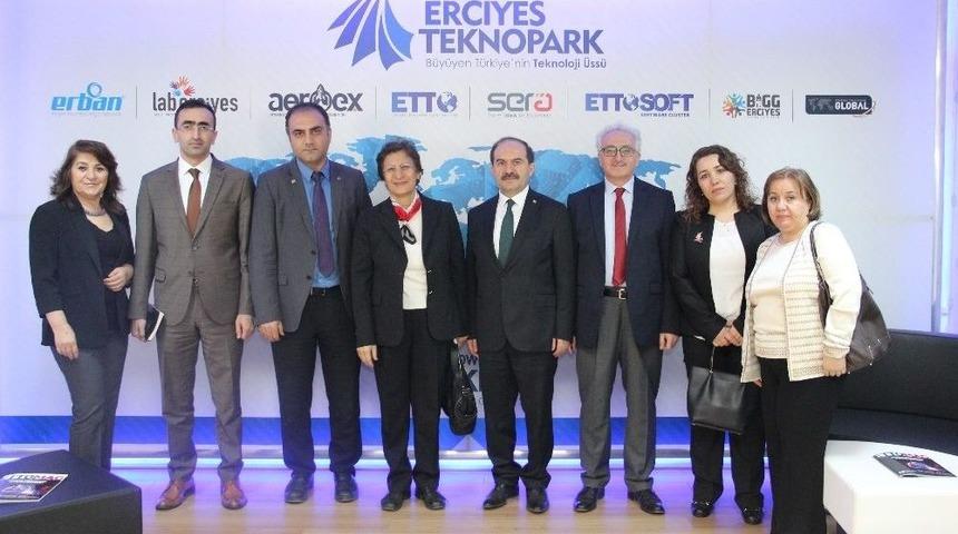 Bilim Ve Teknoloji Genel Müdürü Doç.dr.elife Ünal Erciyes Teknopark’ı Ziyaret Etti