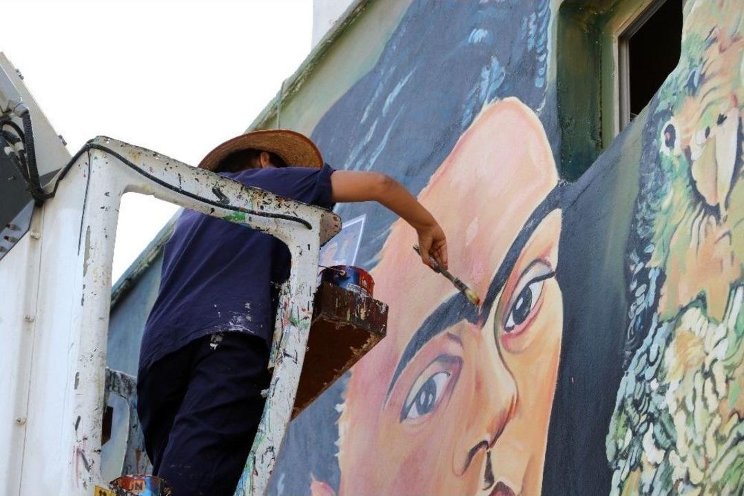 Duvarlar Boyandı, Cadde A&ccedil;ık Hava Resim Sergisine D&ouml;nd&uuml;